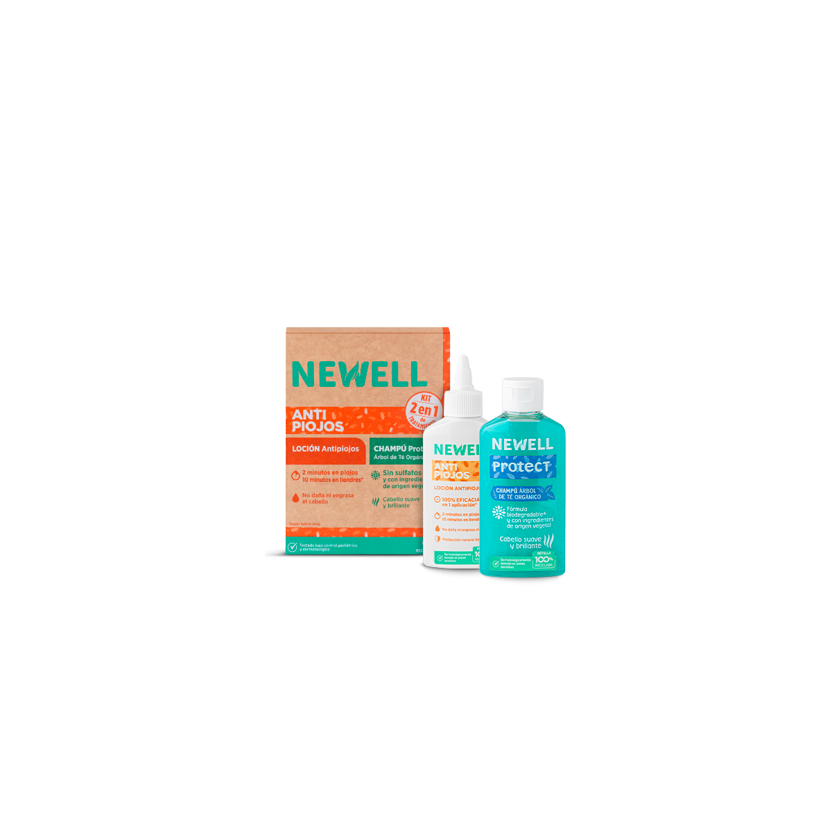 Newell Kit Tratamiento Antipiojos: Loción +...