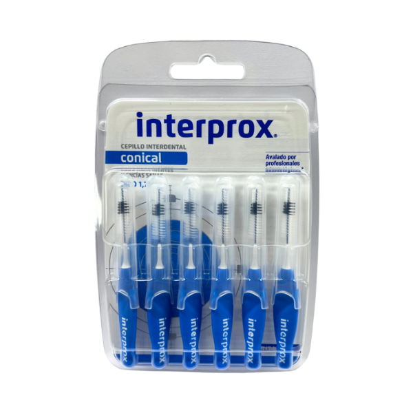 Cepillo Interdental Interprox Conical Recto Azul 6 unidades