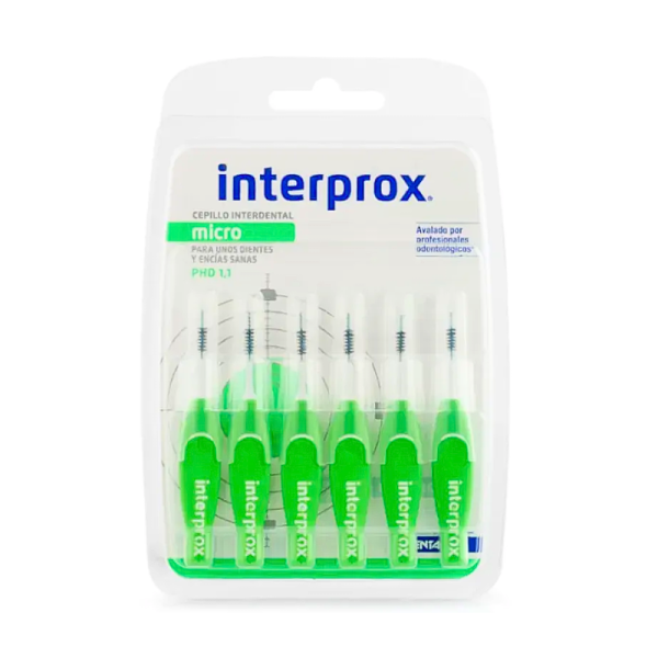 Cepillo Interdental Interprox Micro Recto Verde 6 Unidades