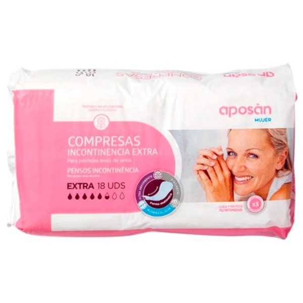 Aposán Comrpesa Incontinencia Extra 18 unidades