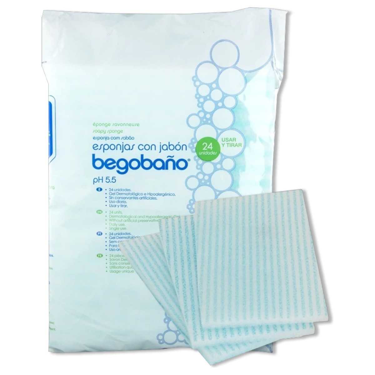 Begobaño Esponja con jabón Clásica 24 unidades