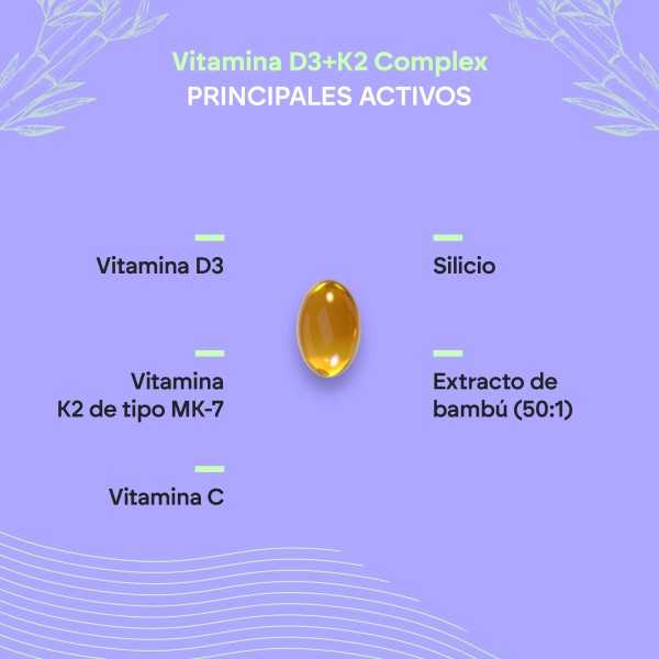 Nutralie Vitamin D3+K2 Complex 60 cápsulas 2