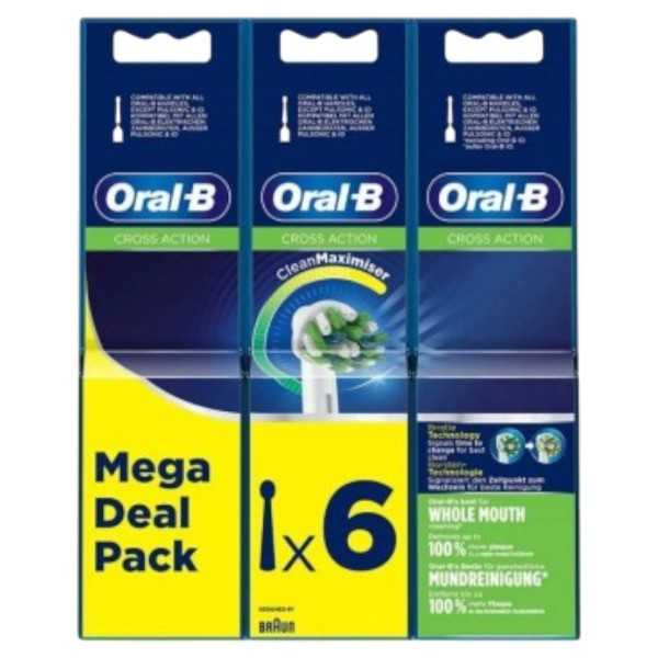 Recambios Cepillo Dental Eléctrico Oral B Cross Action 6...