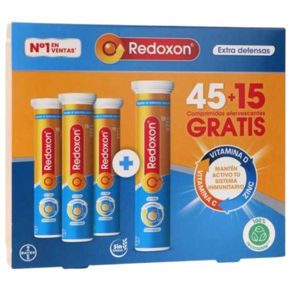 Redoxon Extra Defensas 45 + 15 Comprimidos