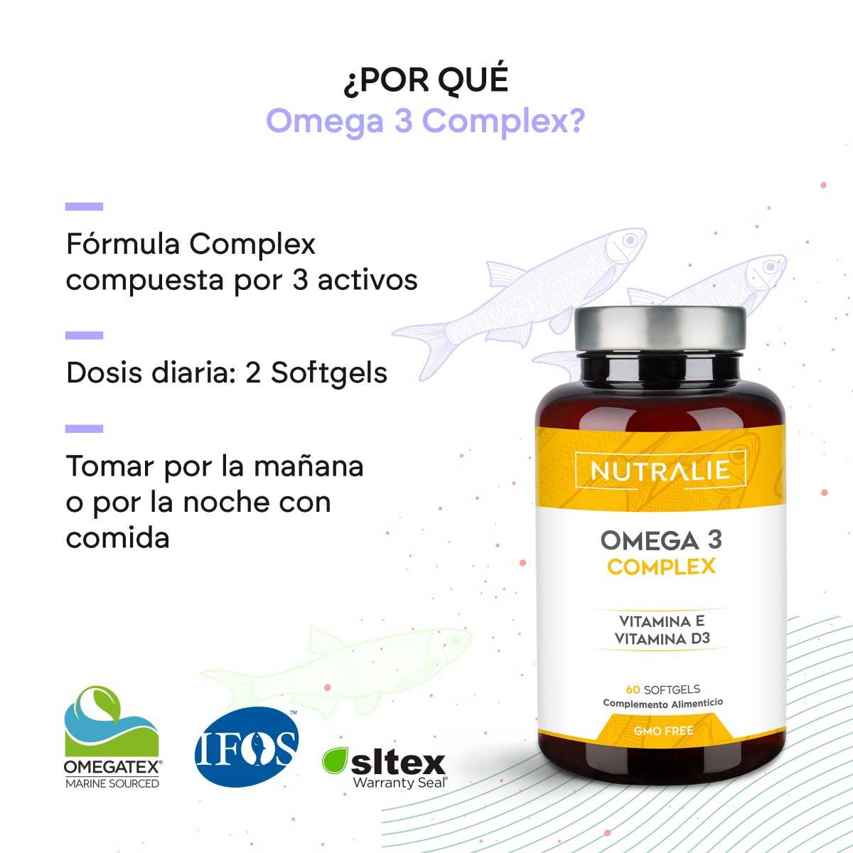 Nutralie Omega 3 Complex Vitamina E y Vitamina...