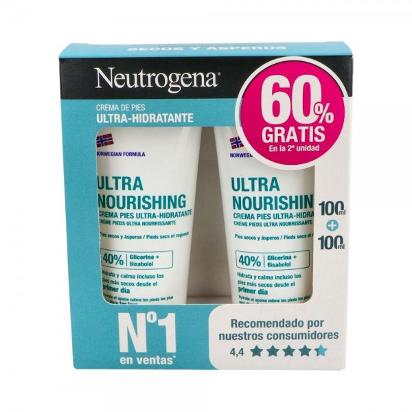 Neutrogena Crema Pies Ultra Hidratante 2x100ml