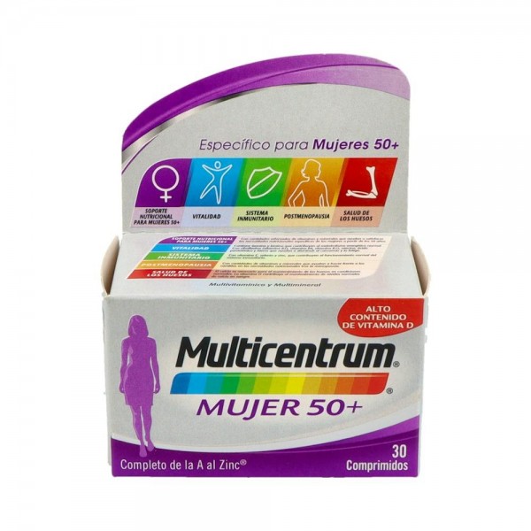 Multicentrum Mujer 50+ 30 comprimidos – multivitamínico...