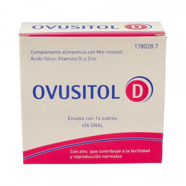 Ovusitol D 14 Sobres: Inositol, Ácido Fólico y Vitamina D