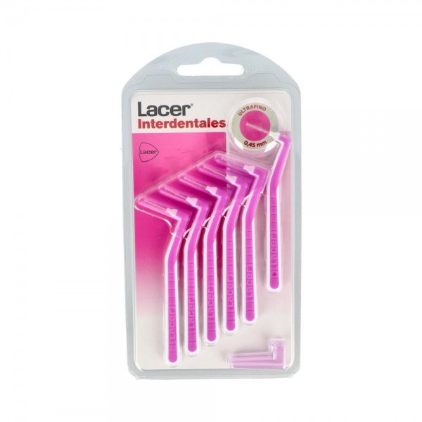 Cepillo Interdental Lacer Ultrafino Angu Rosa 6 U